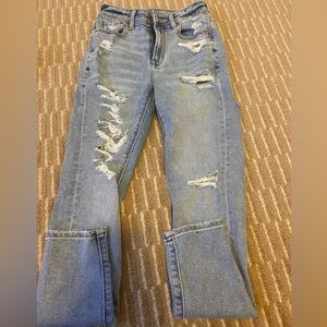 American eagle ripped denim jeans stretch